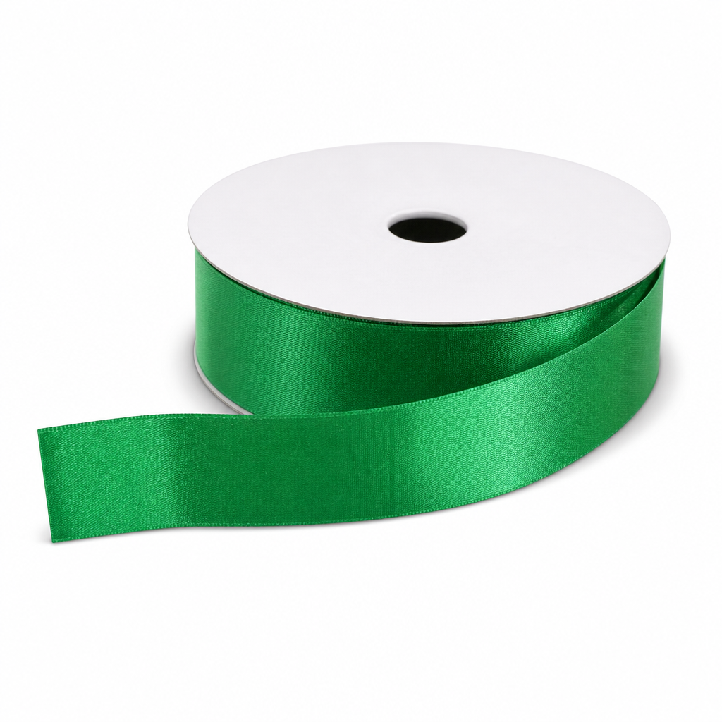 120 Pieces Printed Ribbon Roll, Dark Green, 2.8 cm x 80 yd for Crafts, Decoration and Package Finishing