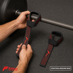96 Pieces Silicone Weightlifting Power Grip Straps, Pair, Black and Red