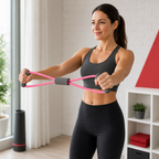 96 Pieces Resistance Bands with Foam Handles, Small Pink Expander for Home Workout and Strength Training