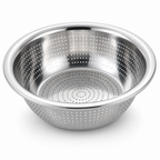 96 Pieces Silver Stainless Steel Colander Bowl 26 cm, 1 Piece
