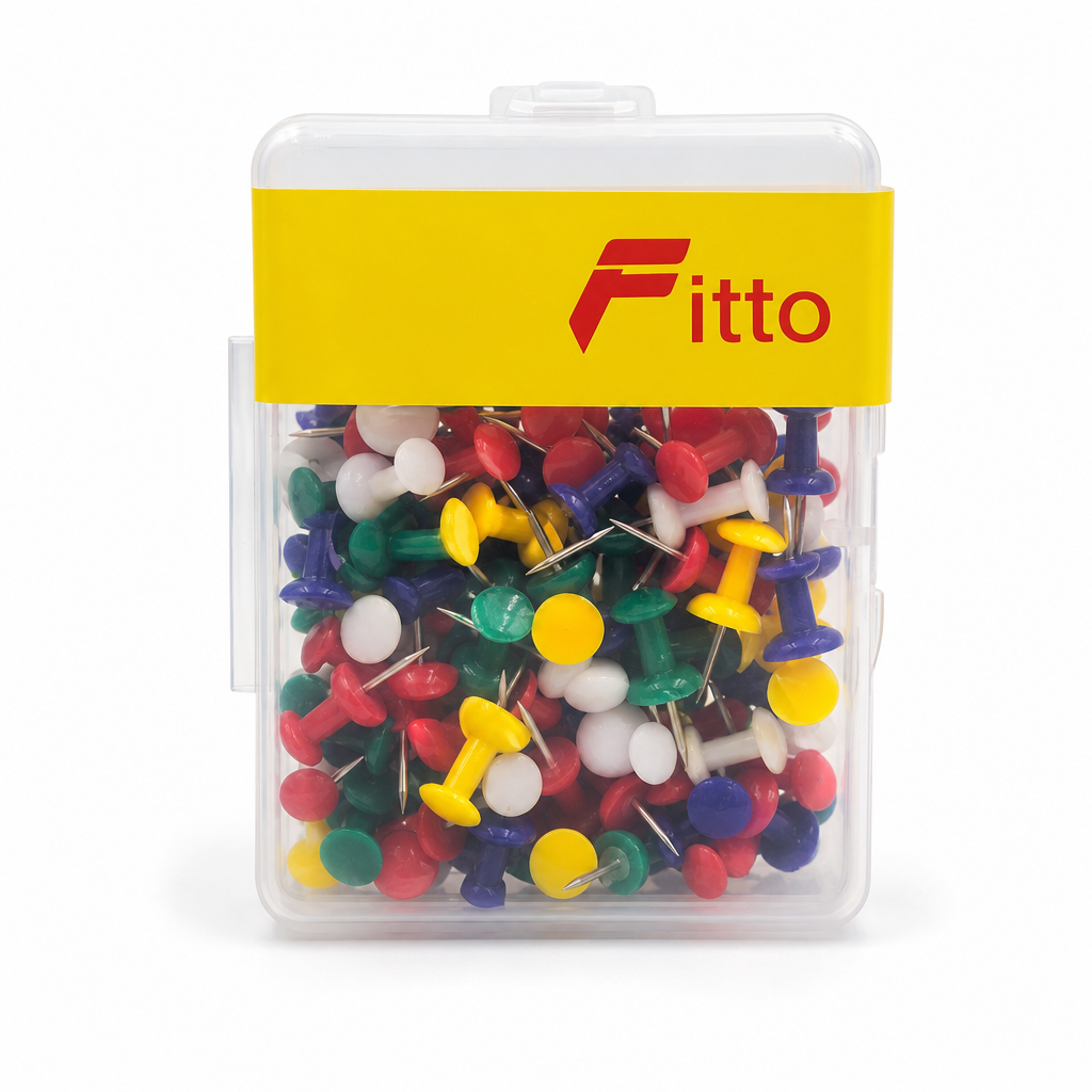 240 Pieces Push Pins, 100 Pieces, Multicolor Thumbtacks for Notice Boards, Office and School Use