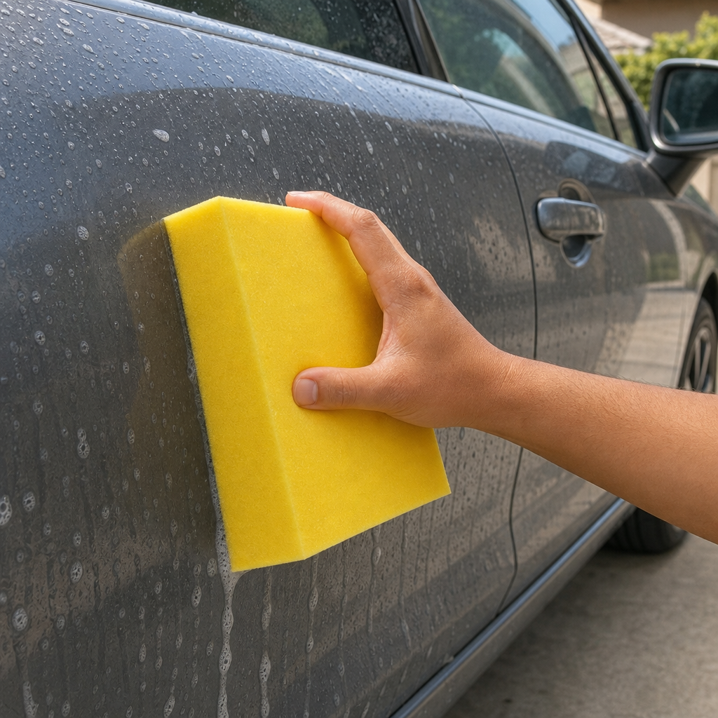 120 Pieces Large Car Wash Sponge, Yellow, 22 x 15 x 7 cm, Single Pack