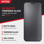 120 Pieces 5D Matte Tempered Glass Screen Protectors for 16 Pro, Anti-Static, Single Piece
