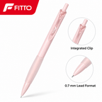 60 Pieces Mechanical Pencils with Clip, 0.7 mm Lead, Pastel Colour, 15 cm, 1 Count
