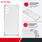 240 Pieces Clear Phone Cases with Reinforced Corners and Anti-Burst Design, Single Protective Cover