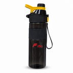 96 Pieces Sports Water Bottles with Flip Top Lid and Carry Strap, 800 ml, Black, 1 Piece
