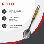 120 Pieces Gold Stainless Steel Serving Spoon, 34 cm, 1 Piece