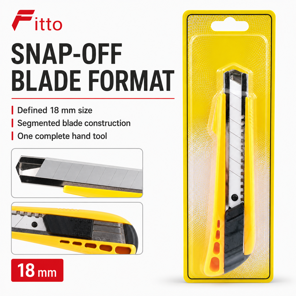 120 Pieces Utility Cutter, Yellow 18 mm Ceramic Handle, Snap-Off Blade Design, 1 Piece