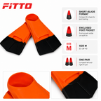 60 Pieces Swimming Fins for Training, Short Blade Swim Fins, Size M EU 38–40