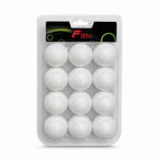 120 Pieces Table Tennis Balls, White, 12-Piece Pack for Practice and Recreational Play