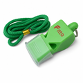 120 Pieces Sports Whistles with Lanyard, Green, Single Unit for Training and Match Signaling