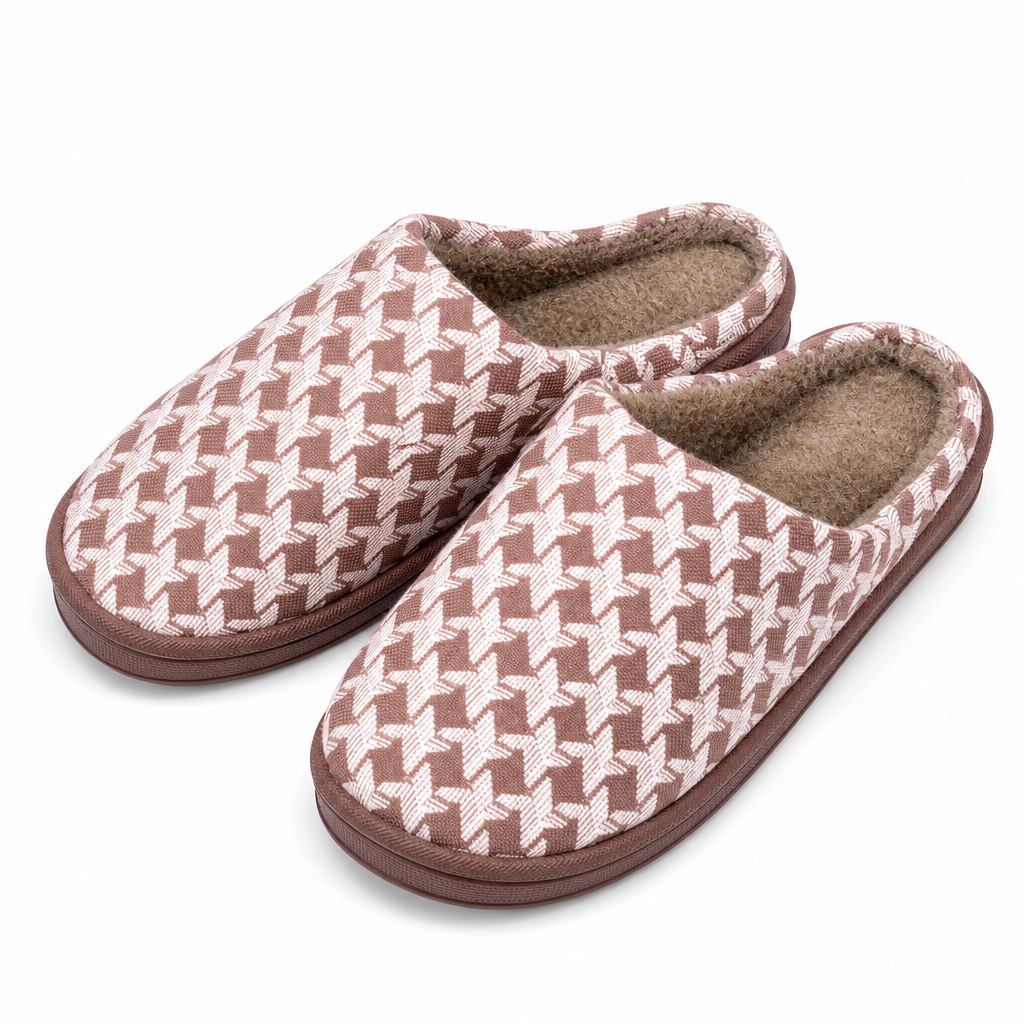 96 Pieces Closed-Toe Bath Slippers for Adults, Red or Brown, EU Sizes 38–45, 1 Pair