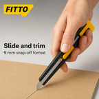 240 Pieces Utility Cutter, 9 mm Snap-Off Blade, Black and Yellow, 1 Piece