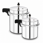 48 Pieces Aluminium Pressure Cooker Combo, 3 L + 5 L, Two-Size Cookwares Set