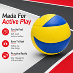 72 Pieces Soft Touch Volleyball, Yellow and Blue, 22 cm