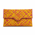 72 Pieces Woven Envelope Clutch Bag, Multicolour, Slim Rectangular Handheld Design, 30 x 18 x 3 cm
