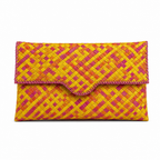 72 Pieces Woven Envelope Clutch Bag, Multicolour, Slim Rectangular Handheld Design, 30 x 18 x 3 cm