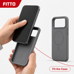 120 Pieces Silicone Magnetic Phone Cases with Raised Camera Protection for Pro Smartphone, Gray