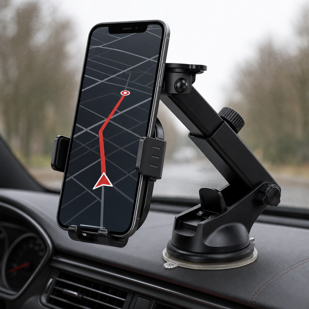 96 Pieces Car Phone Holder With Suction Mount, 360° Rotating Adjustable Cradle for Vehicle Use