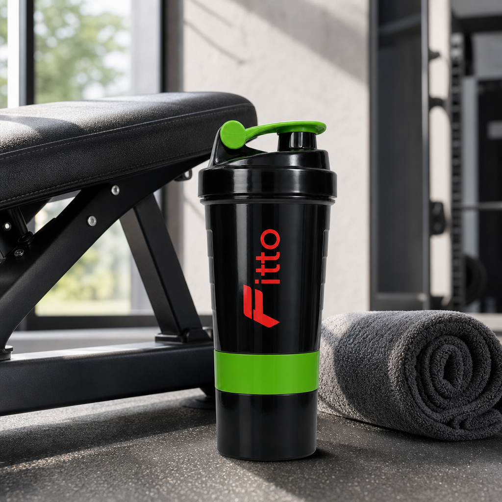 96 Pieces Sports Shaker Bottle with Flip Spout, Black and Green, 800 ml, 1 Piece