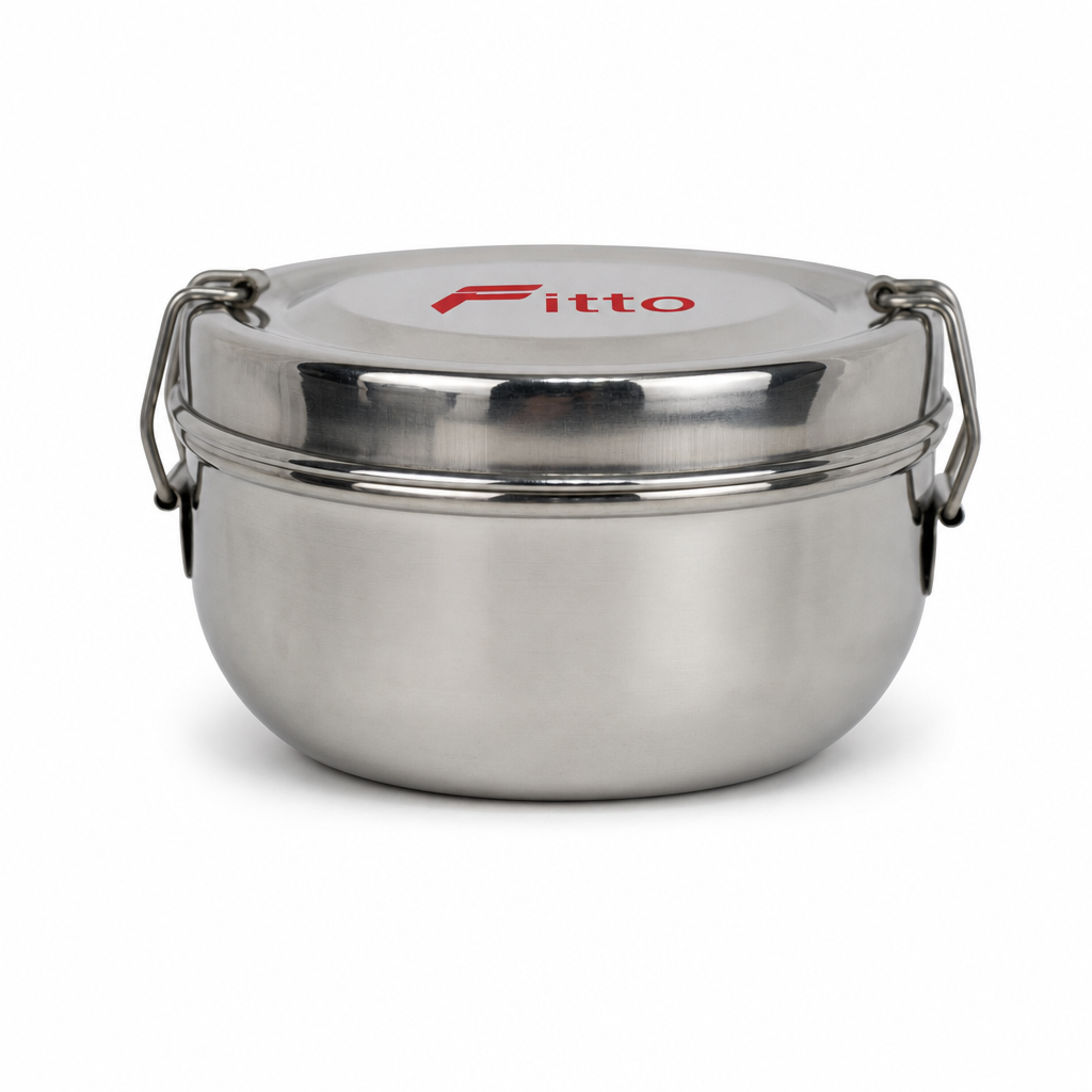 72 Pieces Stainless Steel Lunch Box with Plate, 14.2 cm