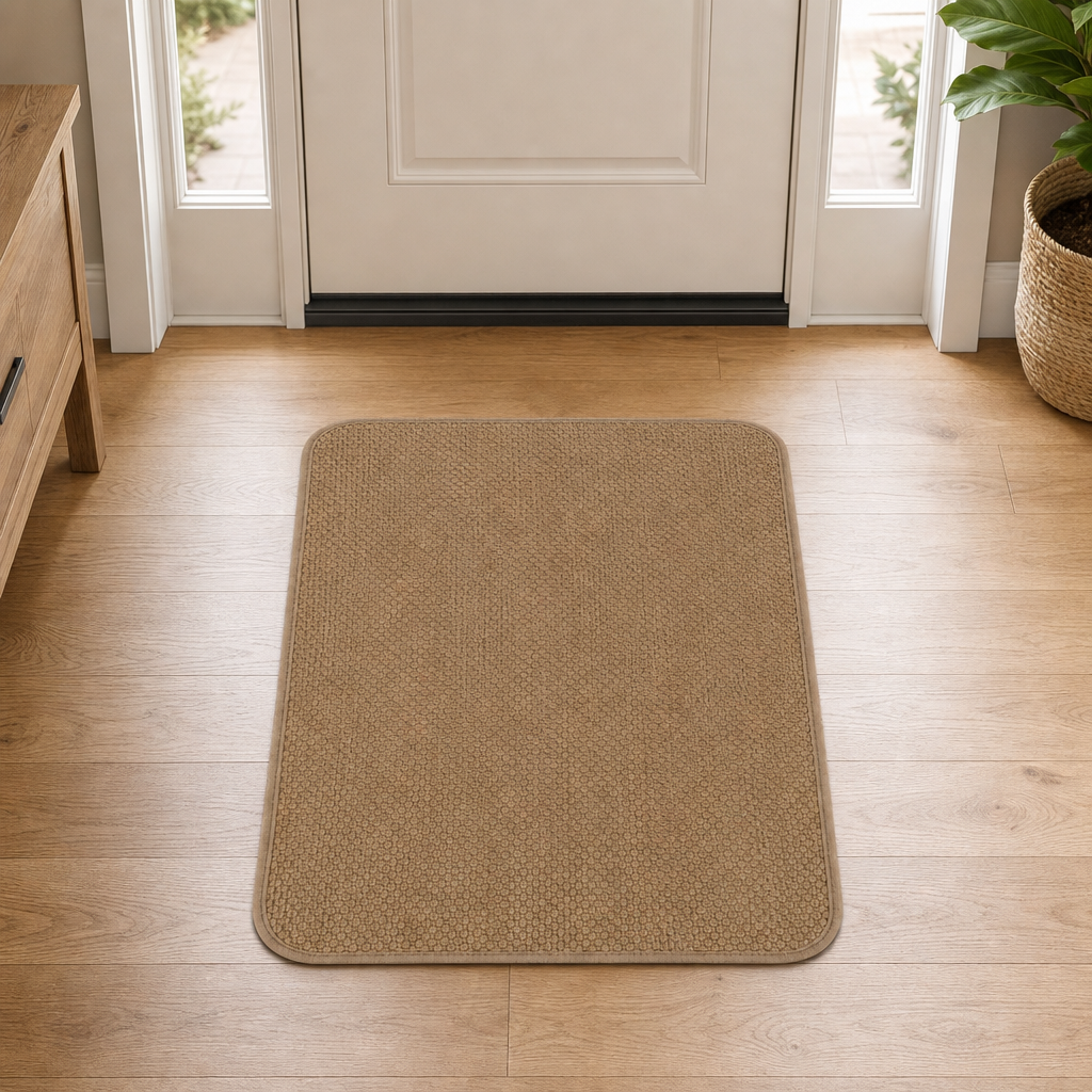 96 Pieces Door Mats, Brown Rectangular Non-Slip Entryway Mat, 82 x 52 cm