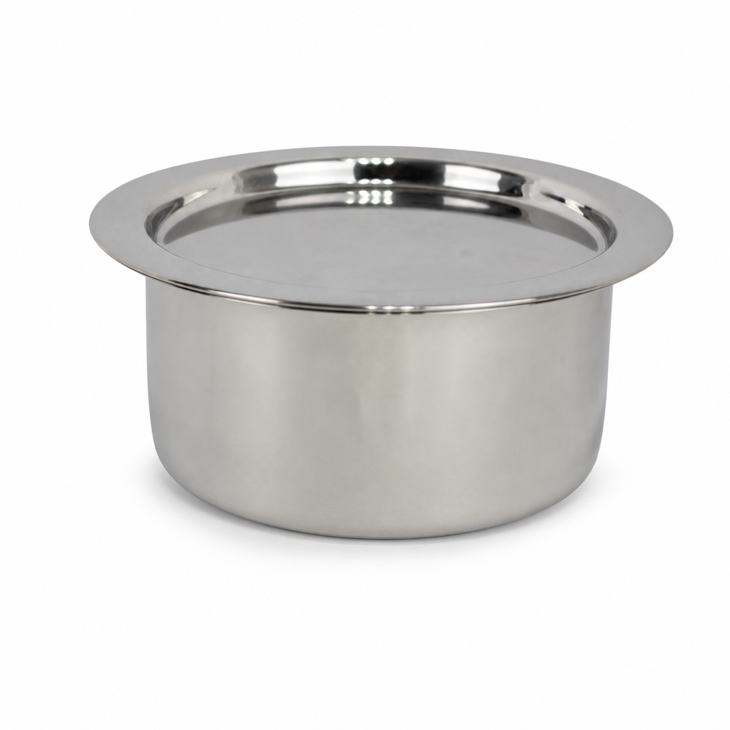 96 Pieces Stainless Steel Cooking Pan with Plain Bottom, 16 cm