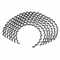 96 Pieces Black Wavy Fashion Hair Bands, 12 Pieces