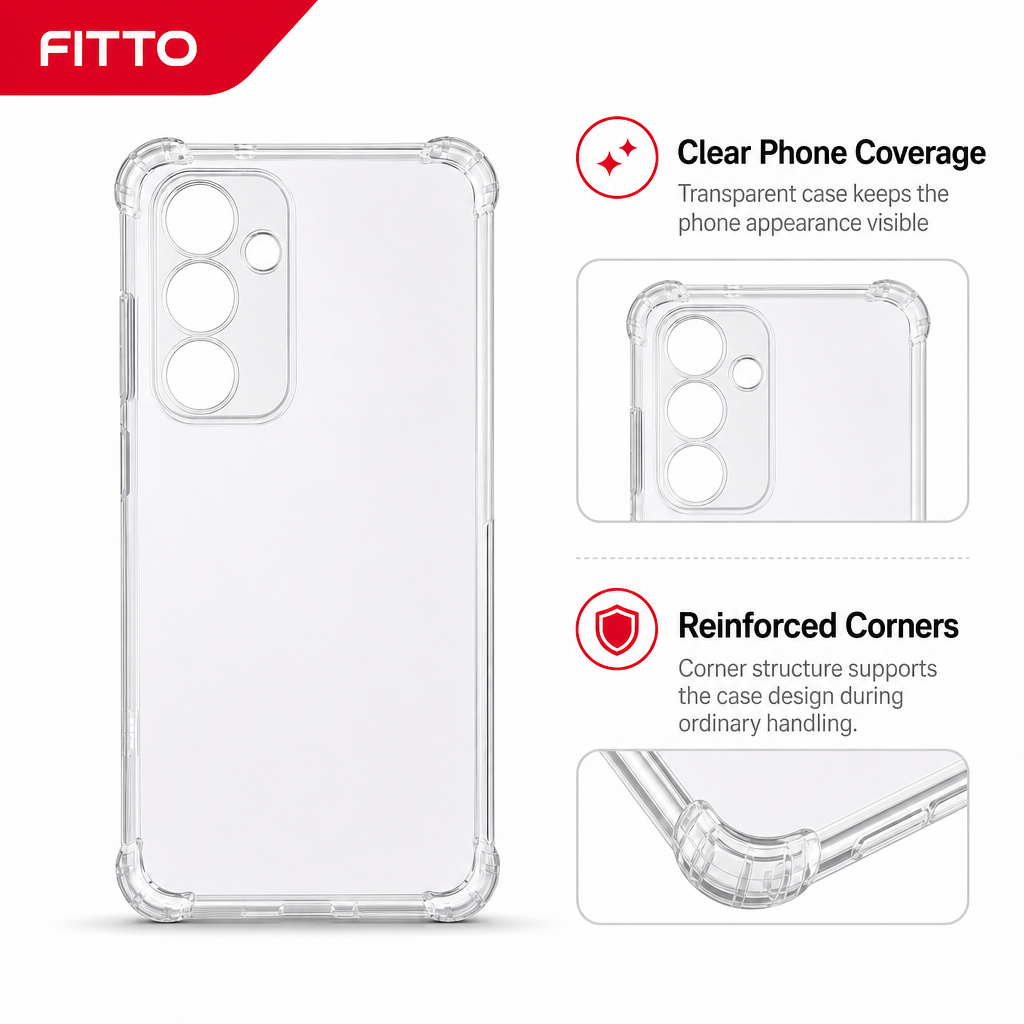 240 Pieces Clear Phone Cases for iPhone 16 Pro, Anti-Burst Design with Reinforced Corners, Single Case