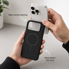 120 Pieces Magnetic Phone Cases with Raised Camera Protection, 13 Pro Compatible, Silicone, Black