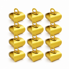 96 Pieces Candy Favor Boxes with Handles, Gold, 7 x 7 x 8 cm, 12 Pieces