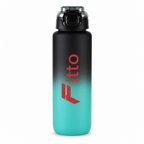 96 Pieces 1000ml Sports Water Bottles with Flip Lid and Carry Handle, Teal