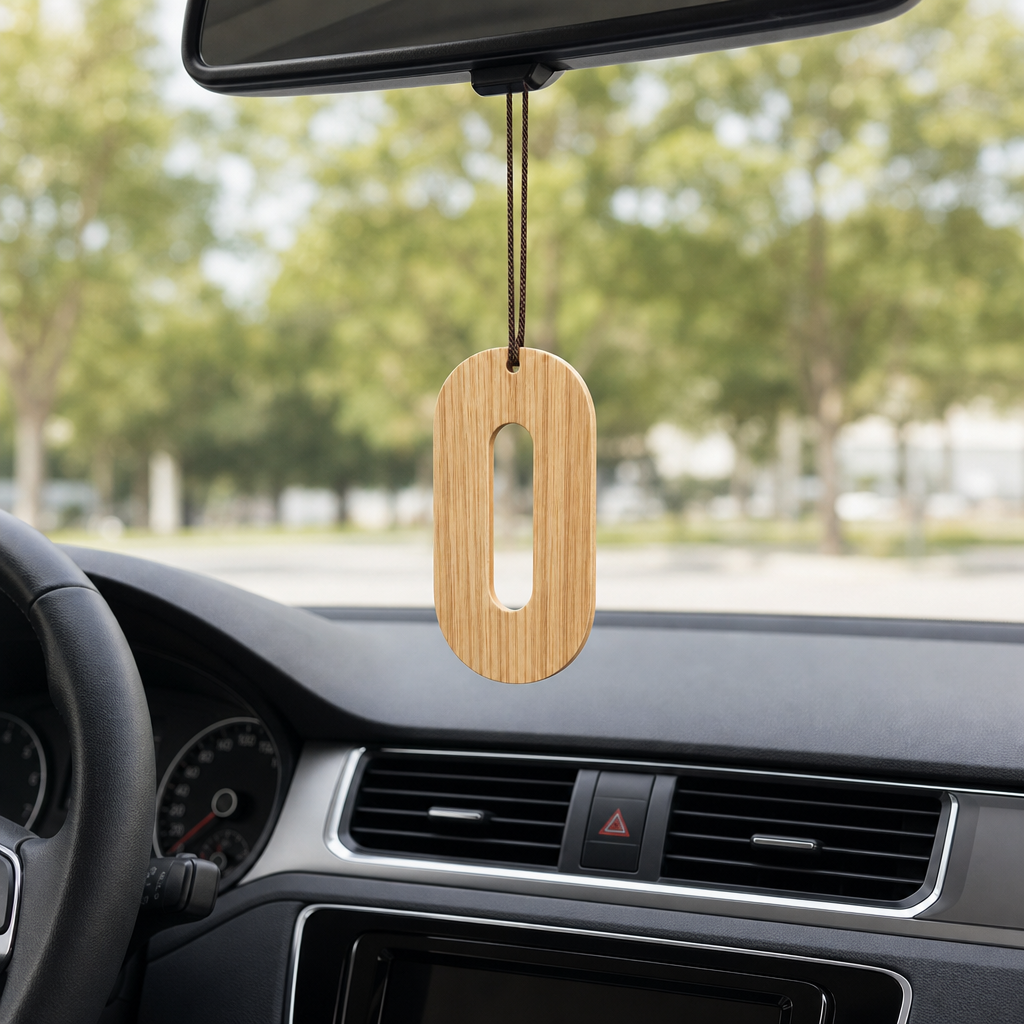 72 Pieces Wooden Car Air Fresheners, Oud & Pepper Hanging Scent Accessory, 1 Piece