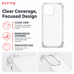 240 Pieces Clear Protective Phone Cases with Reinforced Corners for 15 Pro Smartphone