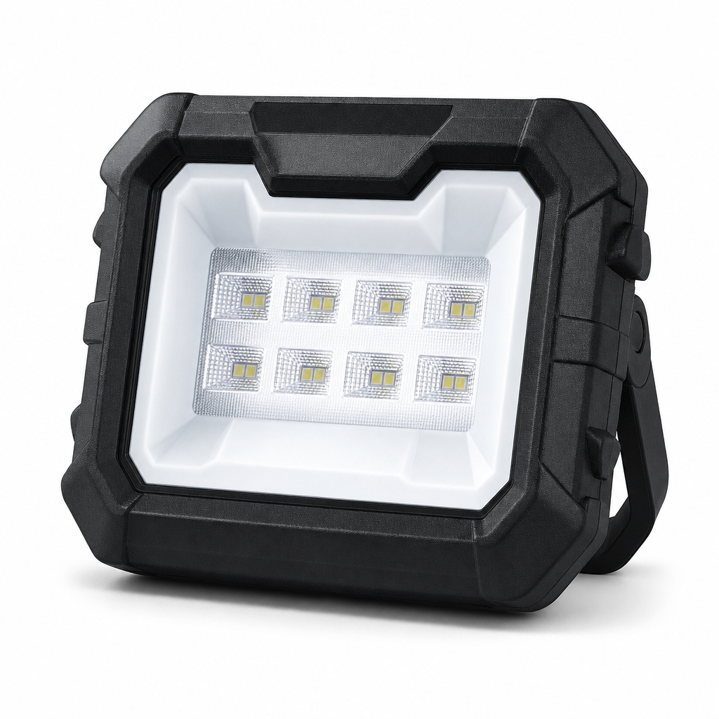 96 Pieces Solar-Powered LED Work Light, White and Red/Blue Emergency Modes, Portable Rectangular Light, 18 x 15 x 7 cm