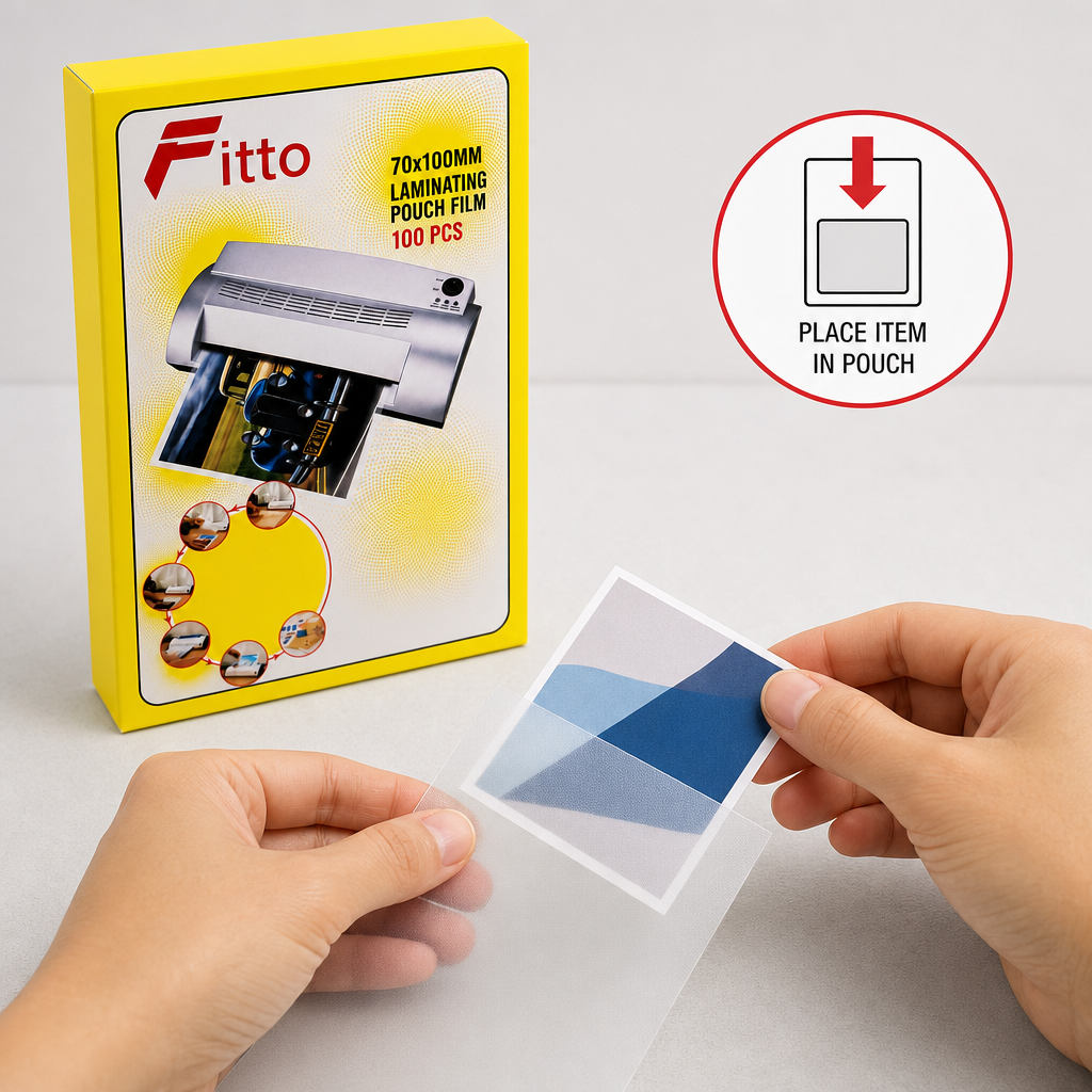 240 Pieces Laminating Pouch Films, 70 x 100 mm, 100-Pack for Document Protection