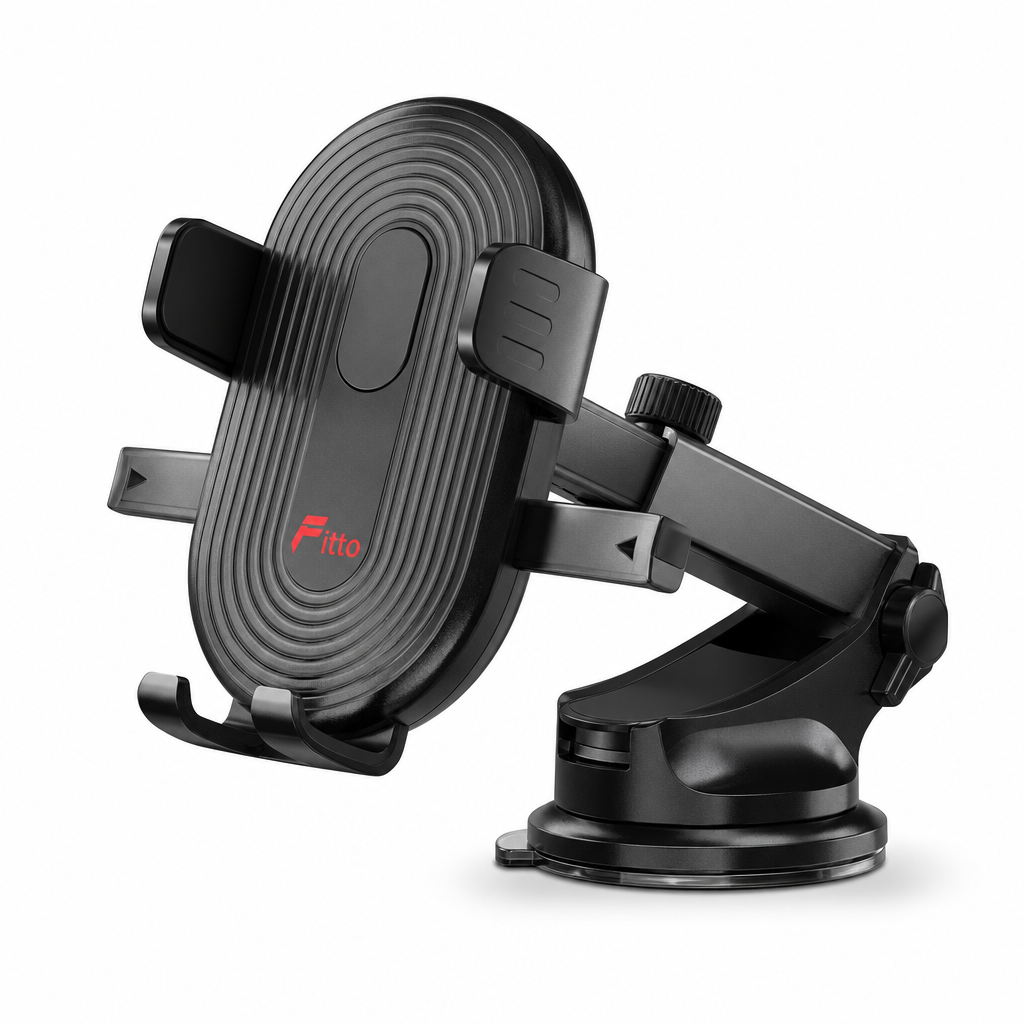 96 Pieces Auto-Lock Car Phone Holder HL-111, 360° Rotation, Black