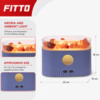 72 Pieces Salt Lamp Aroma Diffuser with Ambient Light, Assorted Colour, 1 Piece