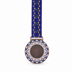 120 Pieces Decorative Sports Medal with Blue Ribbon, Bronze, 10 cm