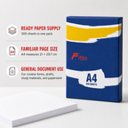 96 Pieces White A4 70 gsm Multipurpose Copier Papers, 21 × 29.7 cm, 500 Sheets