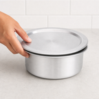 48 Pieces Aluminium Cooking Pot with Lid, Silver Round Cookwares for Kitchen Meal Preparation, 30 x 30 x 12 cm