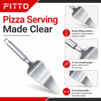 96 Pieces Stainless Steel Pizza Turner, 31 x 9 cm Kitchen Serving Spatula