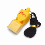 120 Pieces Sports Whistles with Lanyard, Yellow, Single Piece for Coaching, Officiating and Training Sessions