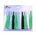 240 Pieces Tassel Garland, 2 m x 15 cm, Assorted Colours, 12 Pieces for Party Backdrops and Celebration Decor