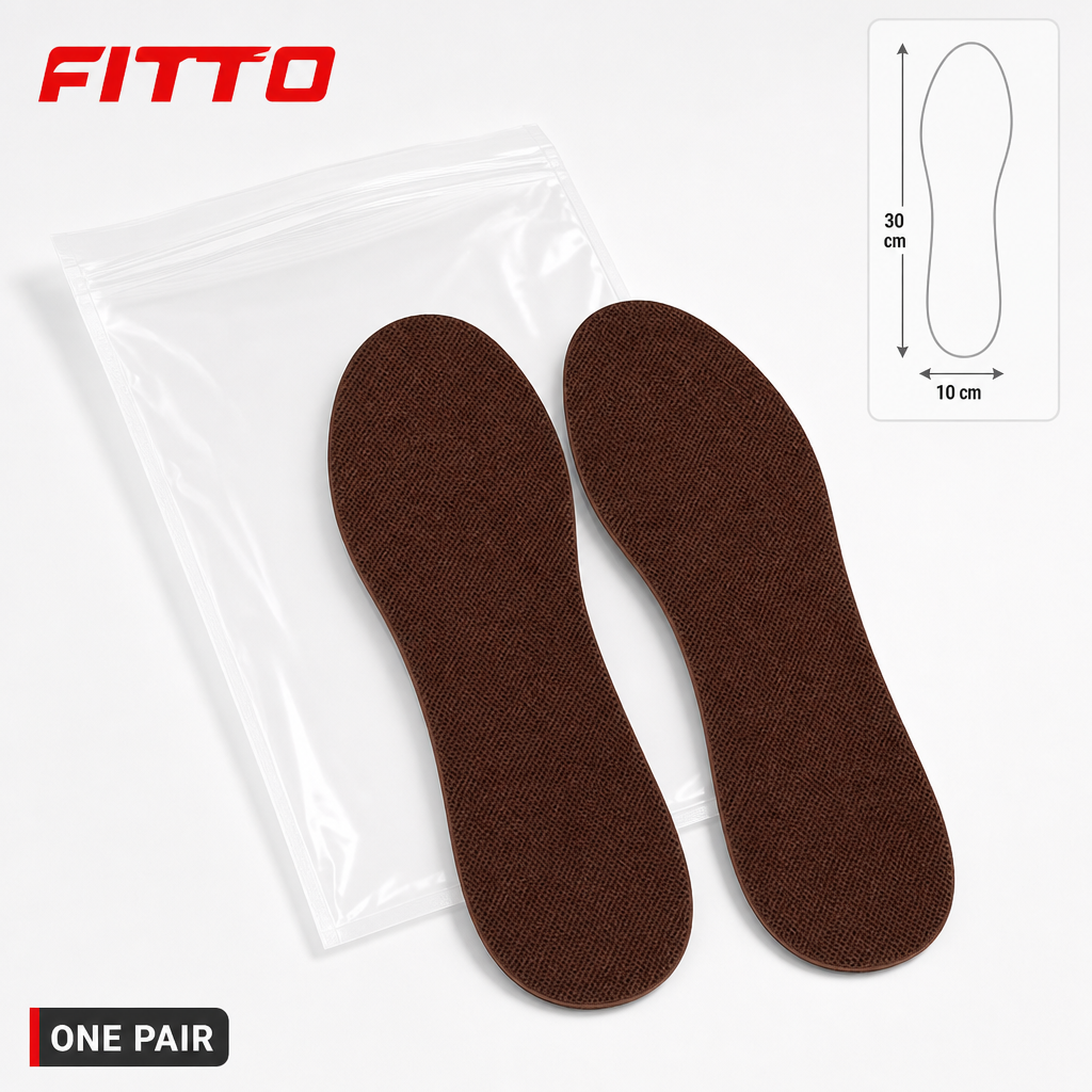120 Pieces Brown Shoe Insoles, 1 Pair, 30 x 10 cm