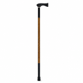 96 Pieces Wooden Walking Canes with Curved Handle, Black, 96 cm