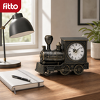 96 Pieces Assorted Colour Train-Shaped Table Clocks, Novelty Decorative Timepiece, 1 Piece