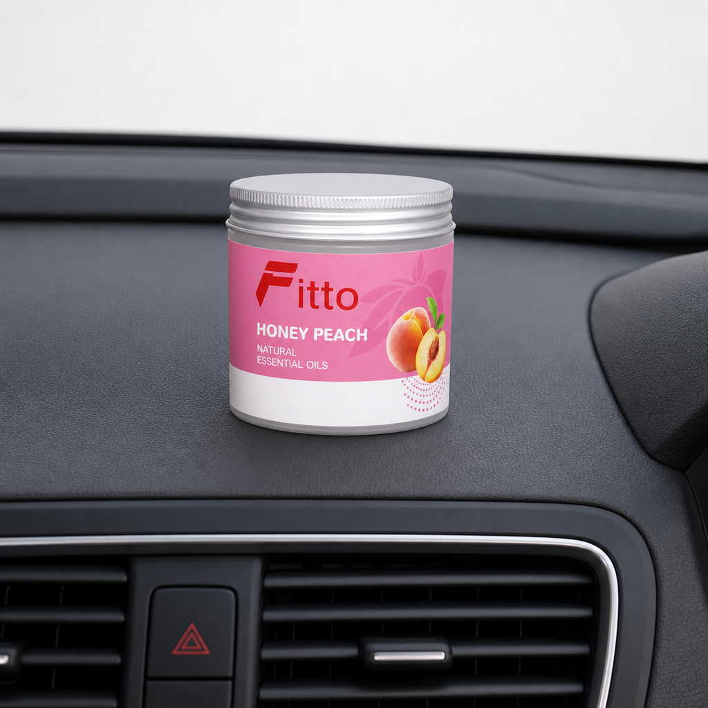 96 Pieces Car Air Fresheners, Honey Peach Natural Essential Oil Fragrance, Single Tin