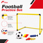 48 Pieces Football Goal Sets, 120 x 80 x 80 cm, with Ball, Pump and Cones
