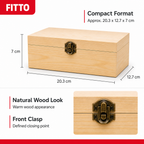 96 Pieces Wooden Storage Box, Natural Wood, 8 x 5 Inch, Single Box